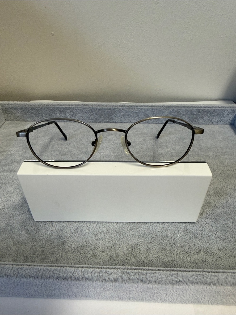 Vintage Coast 444 Round Metal Eyeglasses in Antique Pewter Eyesize 48